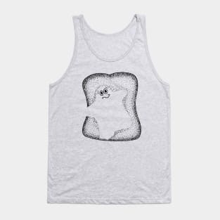 Ghost on Toast (Line Art) Tank Top